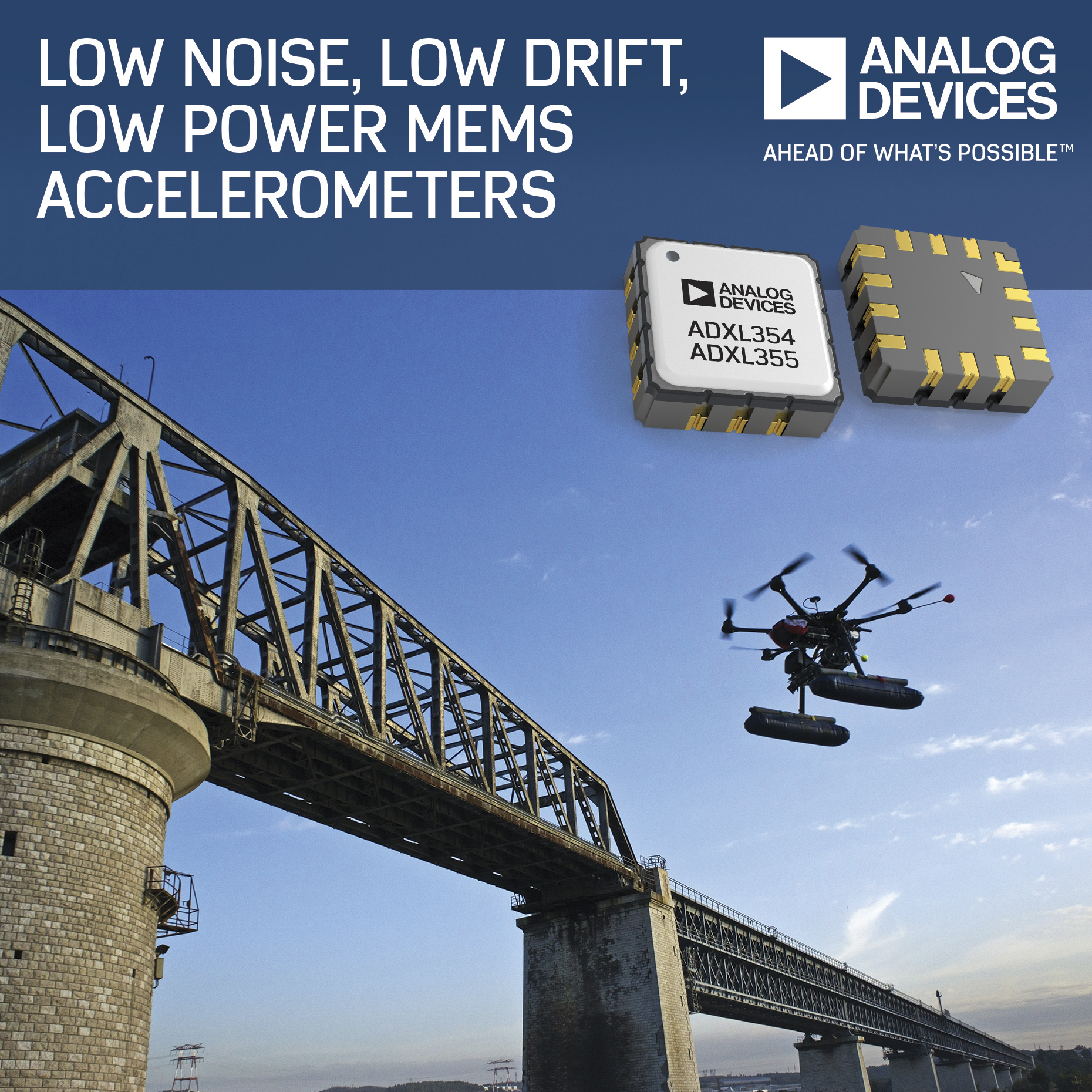ADXL354 – MEMS ICs detect structural defects