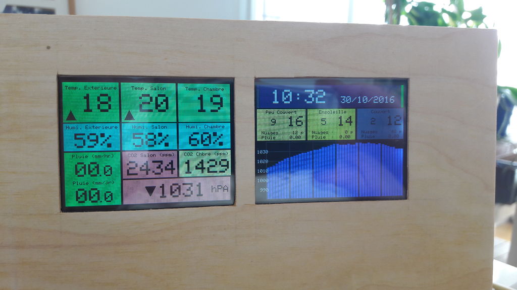 Dual Screen Netatmo Weather Station