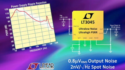 LDO regulator boasts high PSRR