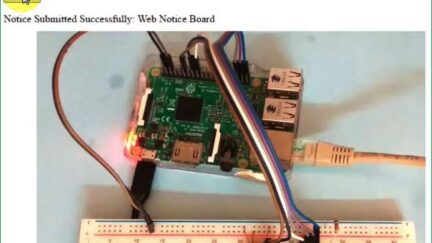 Web Controlled IoT Notice Board Using Raspberry Pi 3