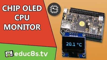CHIP Computer Project: CPU Temperature Monitor with OLED display SSD1306