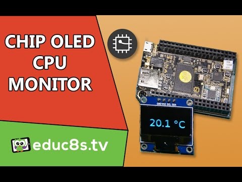 CHIP Computer Project: CPU Temperature Monitor with OLED display SSD1306 CHIP Computer Project: CPU Temperature Monitor with OLED display SSD1306