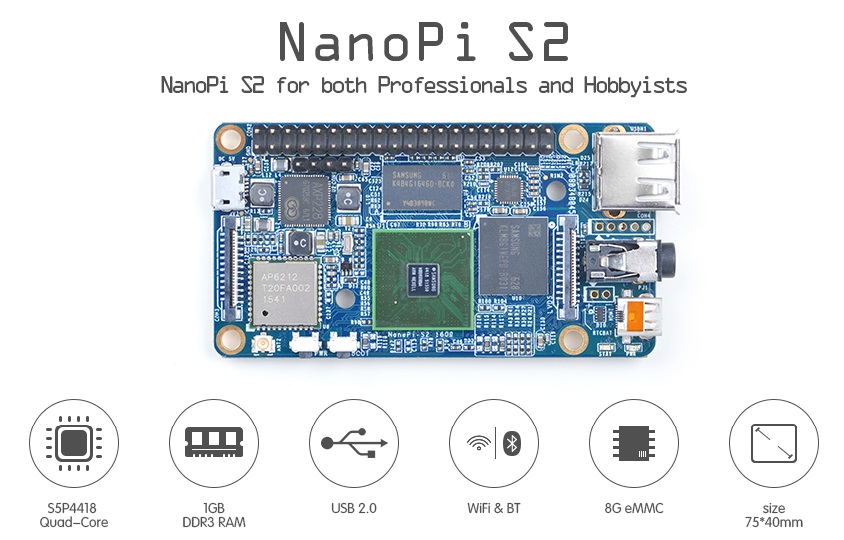 NanoPi S2, A $45 Development Board For Professionals & Hobbyists NanoPi S2, A $45 Development Board For Professionals & Hobbyists