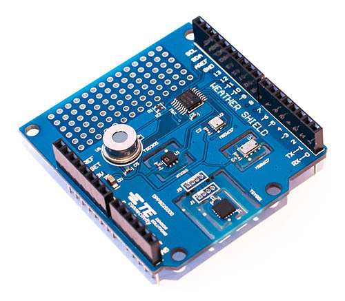 MEAS: five weather sensors on one Arduino shield MEAS: five weather sensors on one Arduino shield