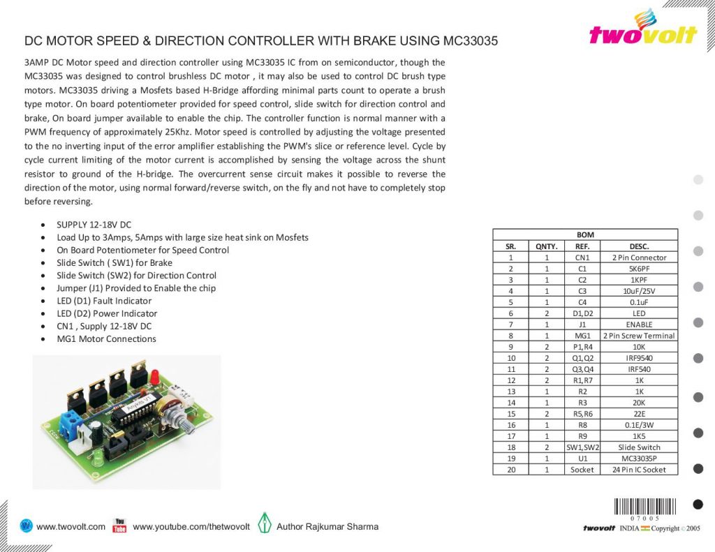 dc-motor-speed-direction-controller - Electronics-Lab.com