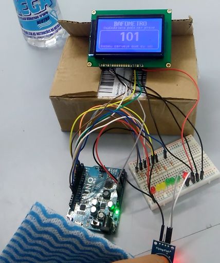 DIY Breathalyzer Using Arduino UNO