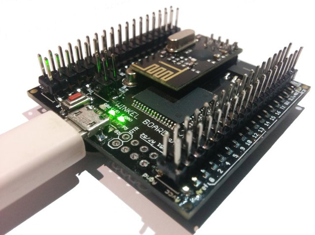 The Winkel Board, All-in-one Arduino Compatible Board