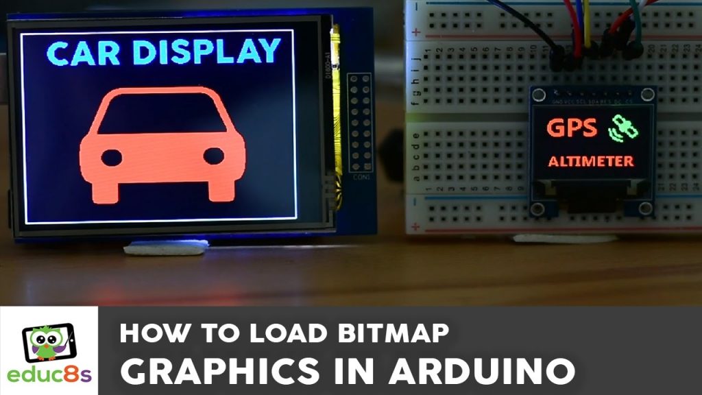 Bitmap graphics on an Arduino Touch Screen and other top Arduino Displays