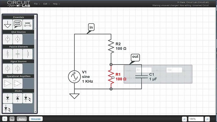 CircuitLab online circuit simulator