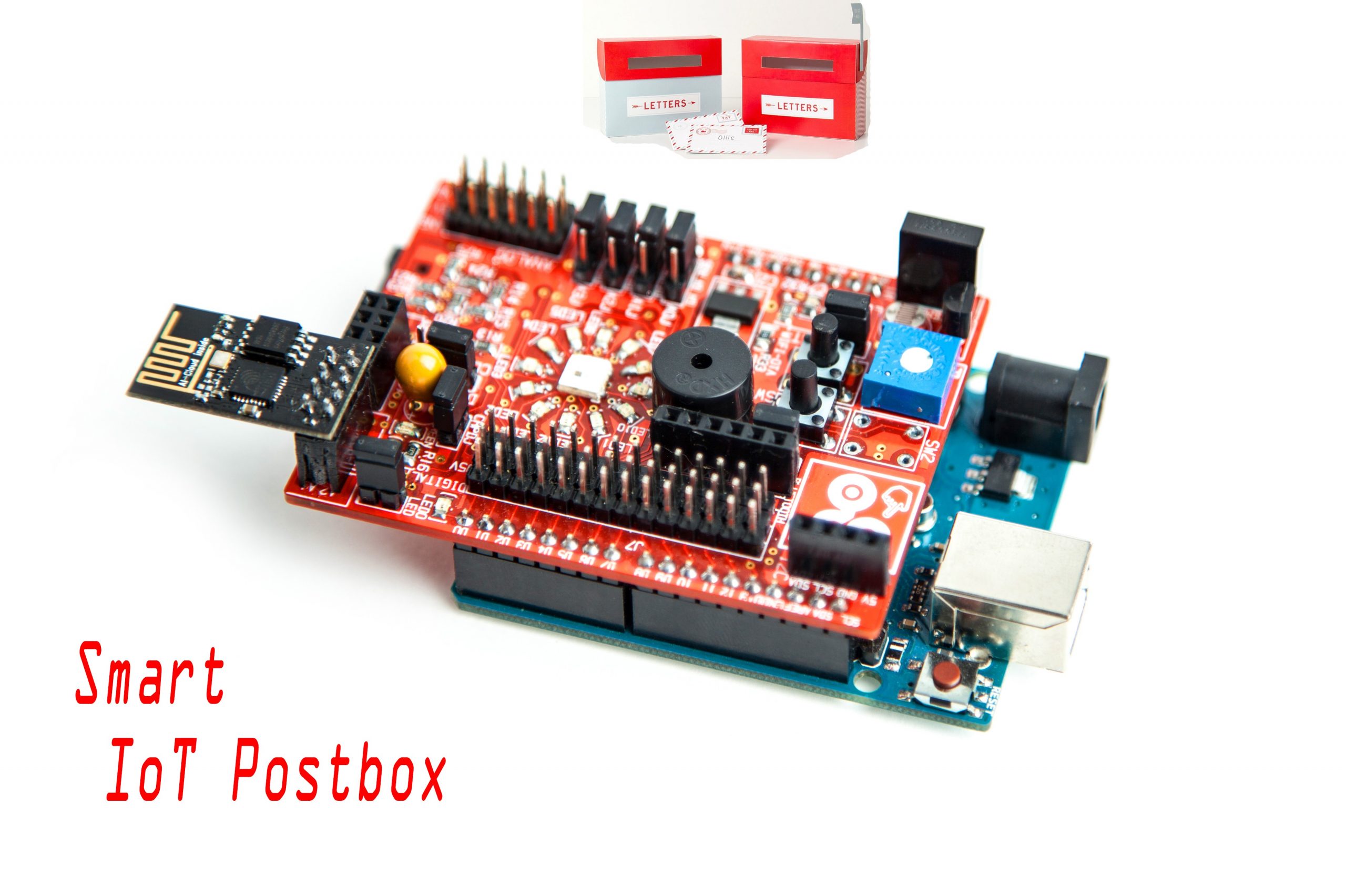 Smart IoT Postbox with Arduino, ESP-01, and idIoTware Shield