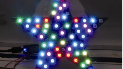 A Christmas star with Neopixel LEDs
