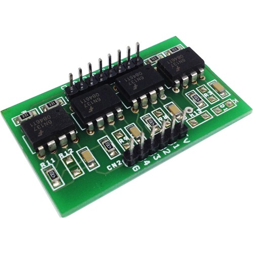 4 Channel Opto-Isolated Module Using High Speed 6N137 Optocoupler