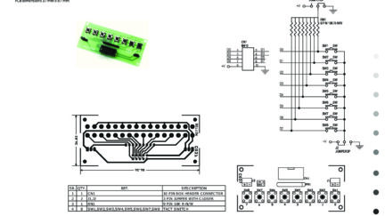 8 Tactile Switch Board with High & Low Outputs