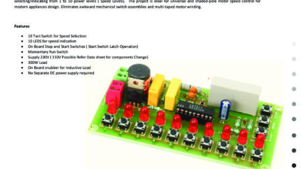 AC Motor Speed Controller for Modern Appliances Using LS7311