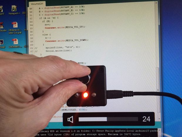 USB Volume Control and Caps Lock LED