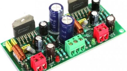 High Performance Stereo Audio Amplifier using LM3886