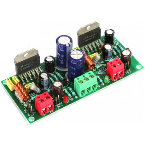 High Performance Stereo Audio Amplifier using LM3886 - Electronics-Lab.com