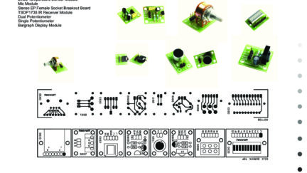Various Modules Mic LM35 Dual Pot Single Pot EP Socket