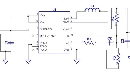 2.5V-4.2V input to 3.3V output – 1A Buck Boost Converter using LTC3441