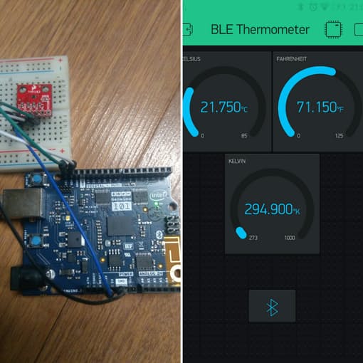 DIY BLE Thermometer With Arduino and Blynk