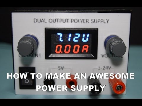 DIY power supply with 3D printed enclosure