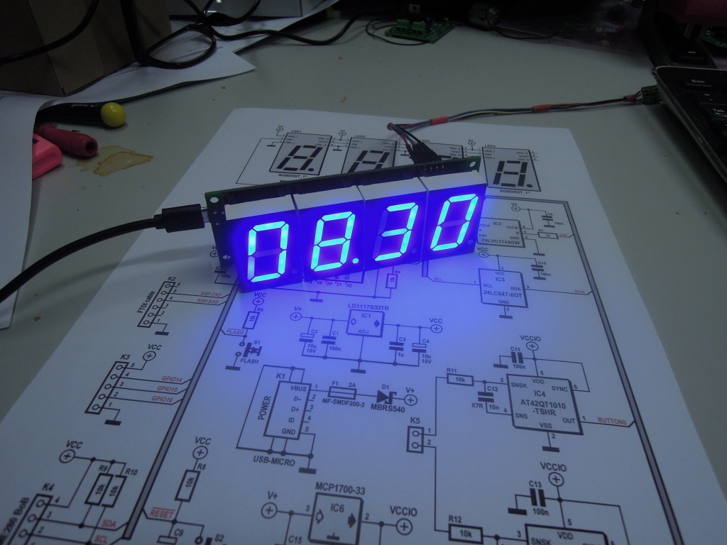 RGBdigit clock