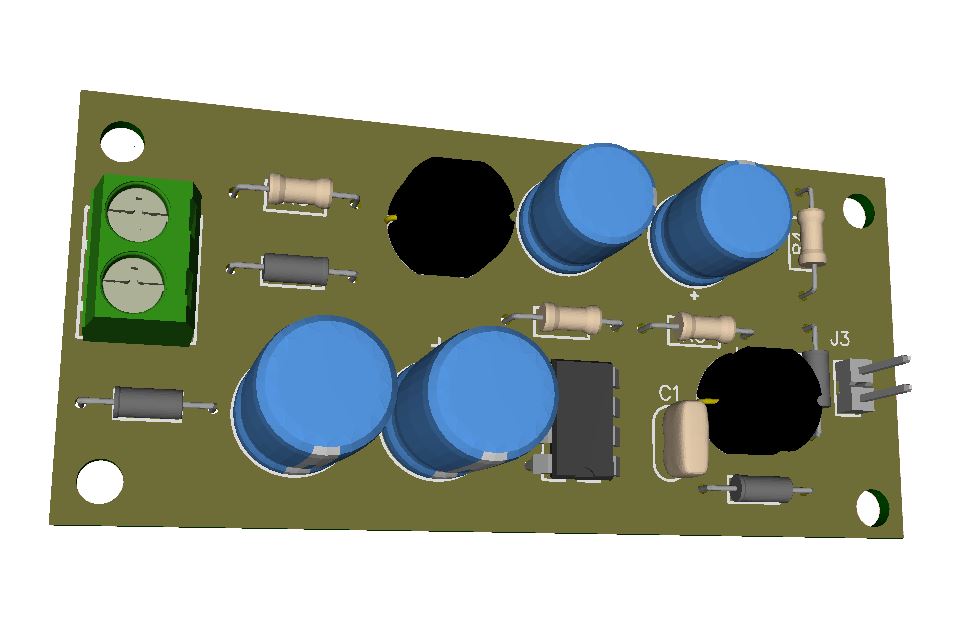 5V to 12V @1.2A regulated power supply using LM2587