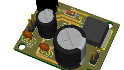 5V to 12V @1.2A regulated power supply using LM2587