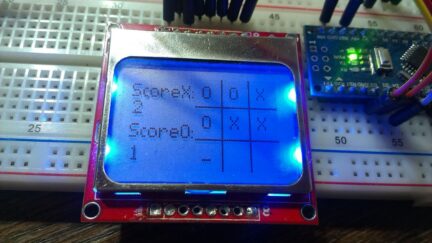 Tic Tac Toe on a Nokia 5110 LCD