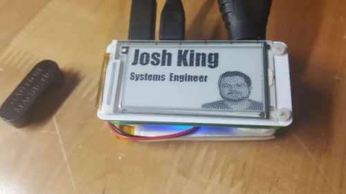 Raspberry Pi Zero PiE-Ink Name Badge