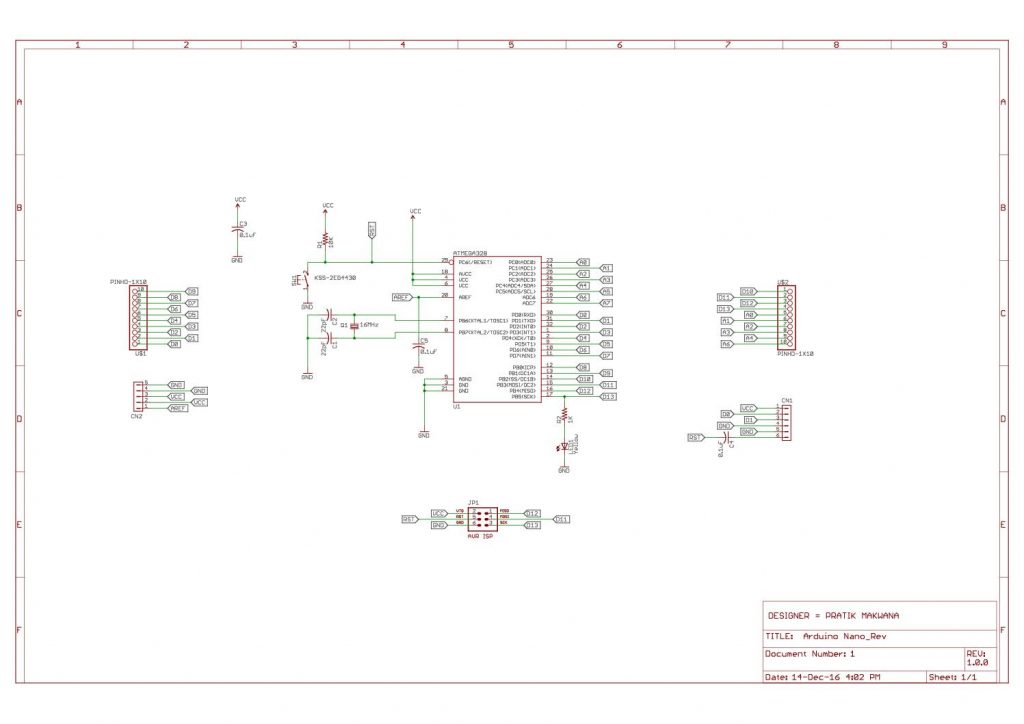 Arduino Nano Circuit Diagram - Electronics-Lab.com