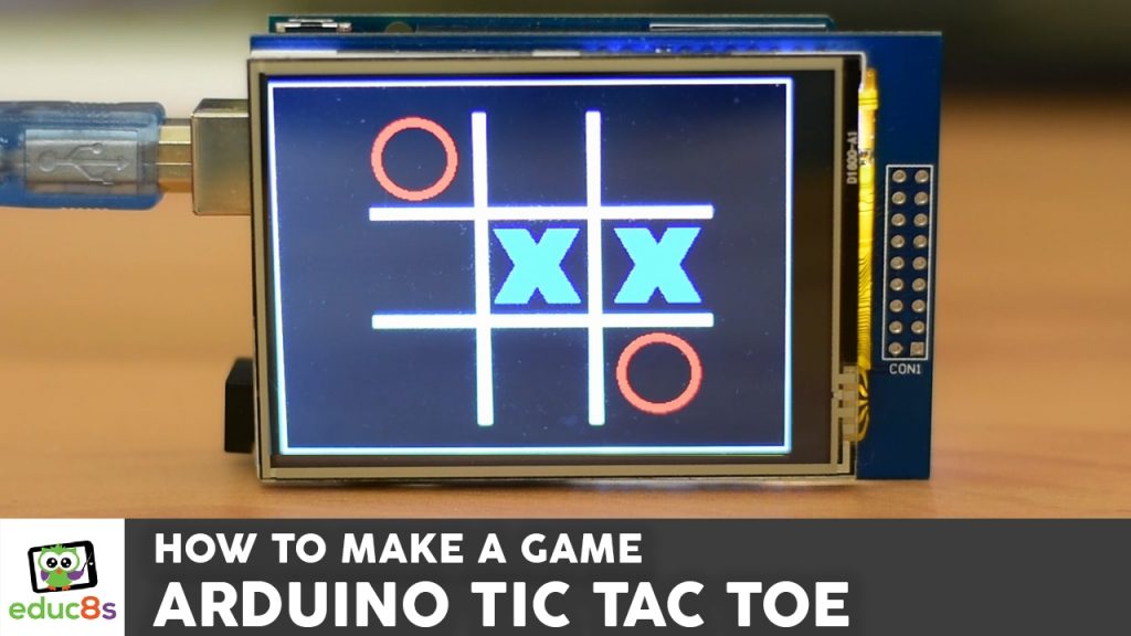 Tic Tac Toe Game with a touch screen and an Arduino Uno