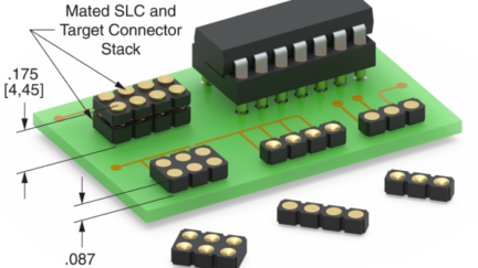 Low profile target connectors, 2.21mm above the board