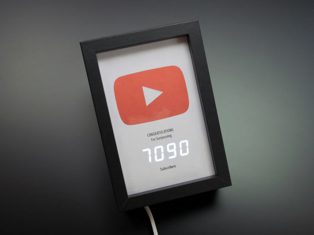 YouTube Subscriber Counter With ESP8266