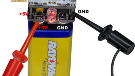 5V Regulator Cap for 9V battery