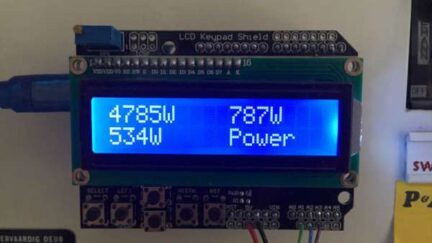 Simple 3 phase Arduino energy meter