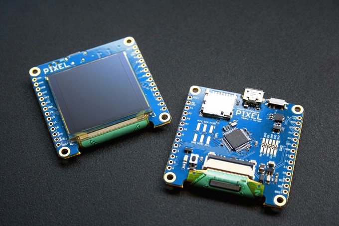 Pixel 2.0, Arduino Zero-Like Board With Smart Display