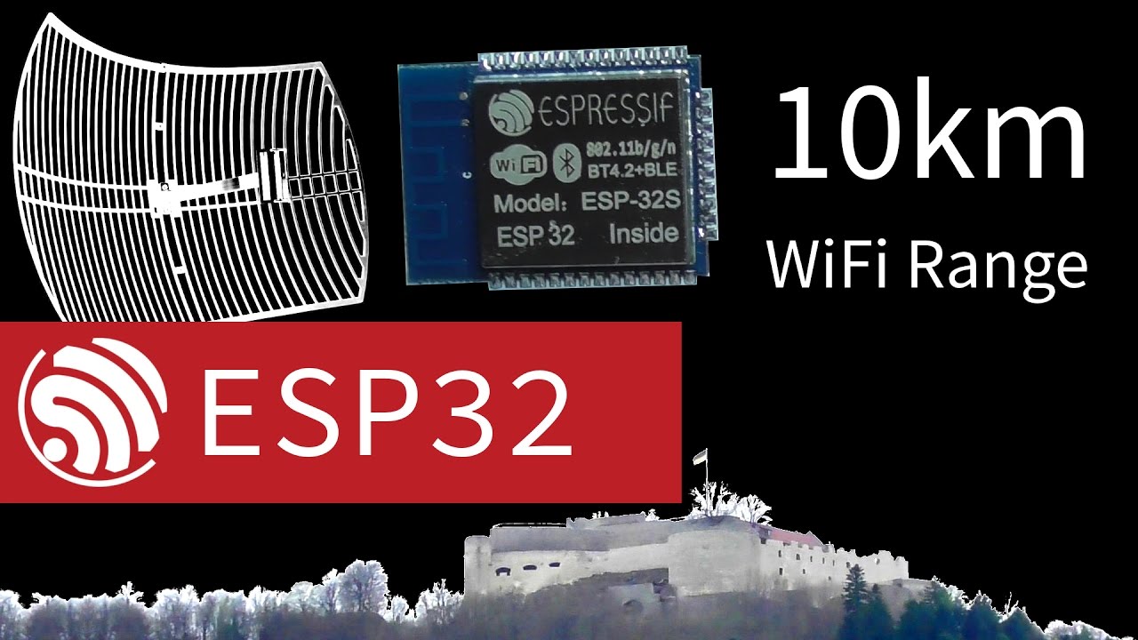 10km ESP32 WiFi Using Directional Antenna