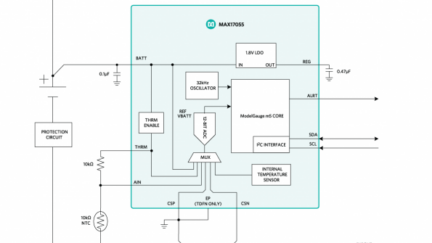 MAX17055 – a 7μA operating current fuel gauge