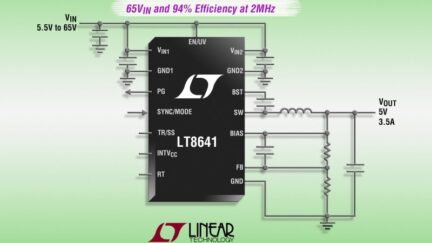 LT8641 – 65V, 3.5A Synchronous Step-Down Silent Switcher