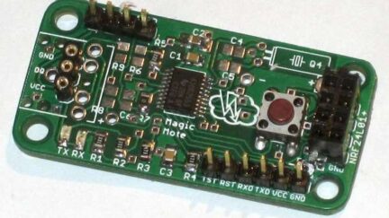 Magic Mote MSP430G2553 wireless sensor node with NRF24L01+ module