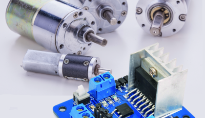 A DC Motor Controller with Control Leds