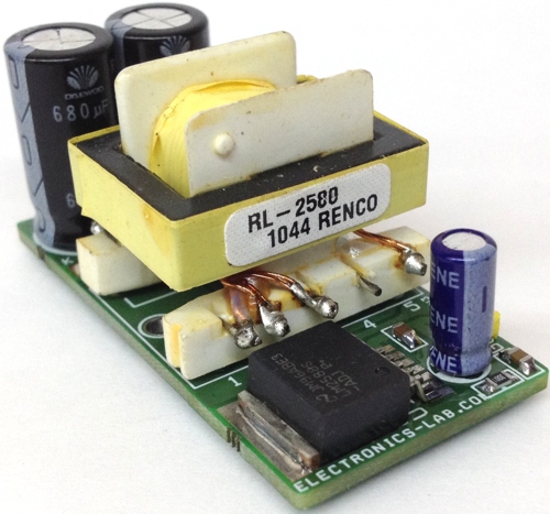 5V to Dual 12V Step Up DC-DC Converter Using LM2588-ADJ