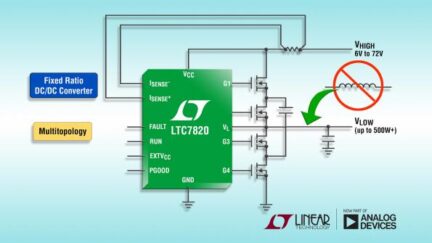 Linear applies switched-capacitor step-down topology for inductor-less DC/DC
