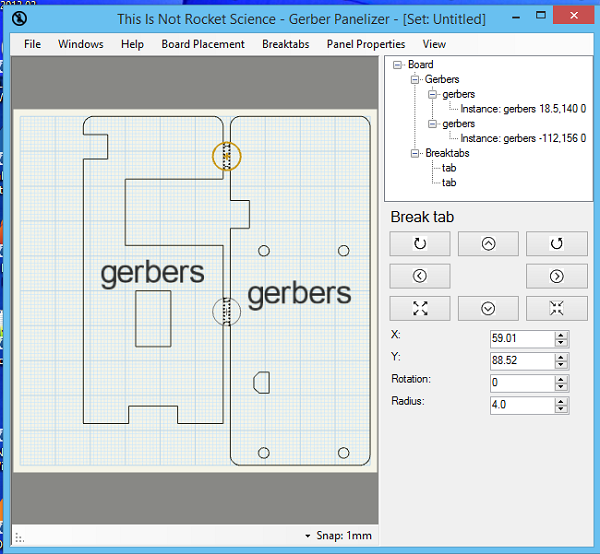 Panelization – using GerberPanelizer on Windows