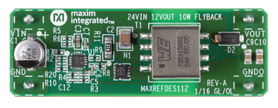 Isolated 24V to 12V 10W Flyback Power Supply