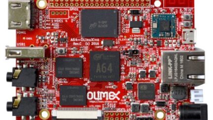 A64-OLinuXino board with 64-bit Cortex-A53 processor