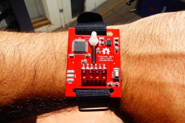 Solr: Digital Wrist Watch Calculates time from Sun Position Solr: Digital Wrist Watch Calculates time from Sun Position