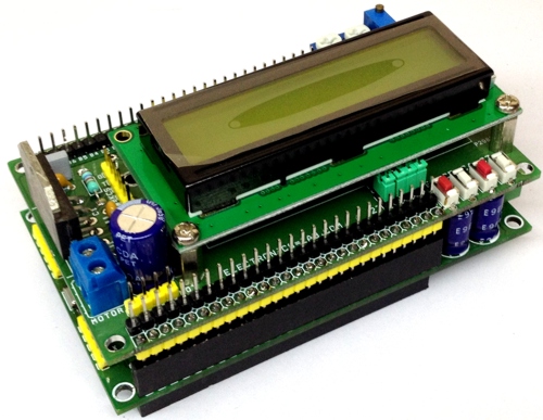 16X2 LCD Shield with LMD18201 Motor Driver 16X2 LCD Shield with LMD18201 Motor Driver