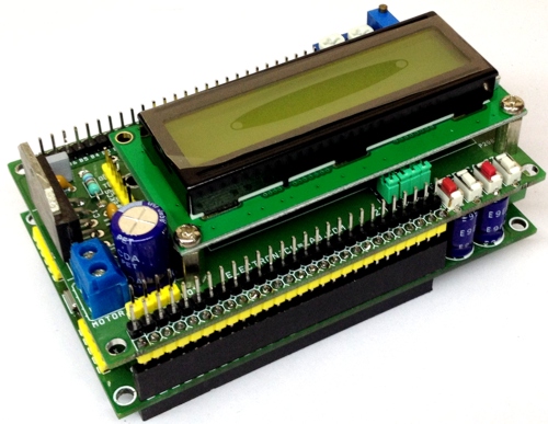 16X2 LCD Shield with LMD18201 Motor Driver